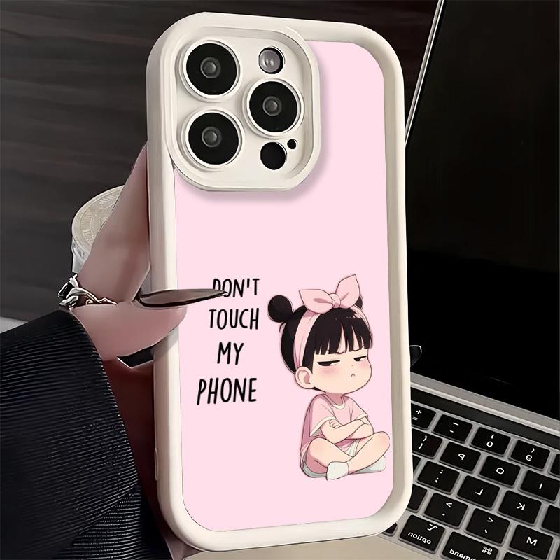 Phone Case for iPhone 17 Air 16E 15 16 Pro Max Funny Dont Touch My CallPhone Cover 14 Plus 13 12 Mini Soft Shell Silicone Fundas