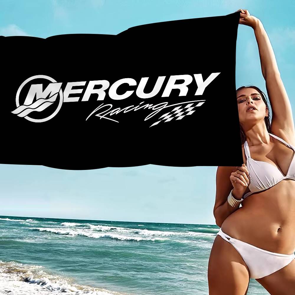 Mercury Racing Car Microfiber Beach Towel Absorbent Quick Dry Soft Yoga Swimming Resort Mountain Climbing Towel
