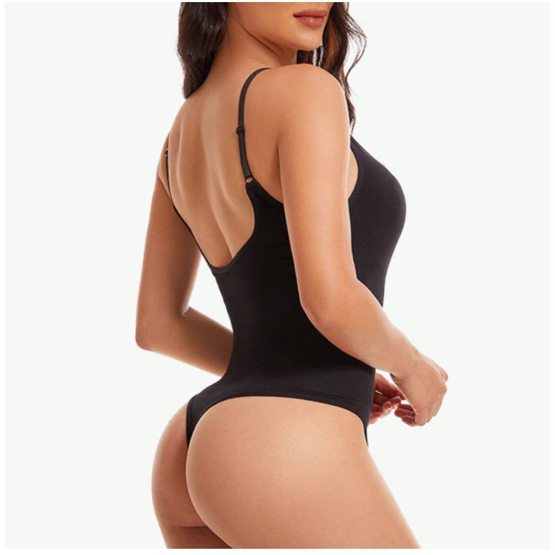 Women Sexy Back Shaping Tummy Control Thong One Piece Bodysuit Shapewear