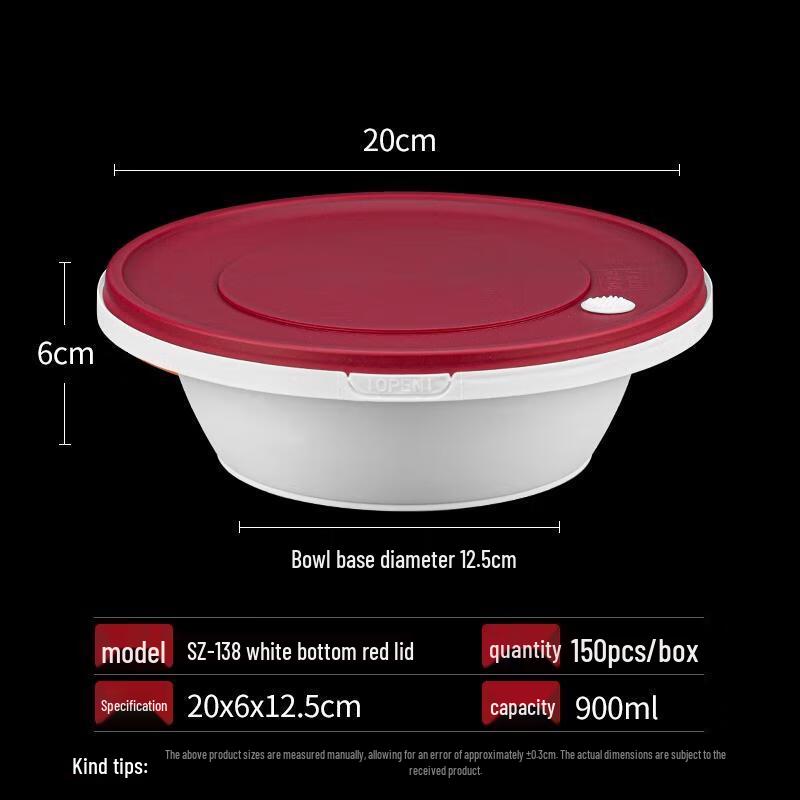 

HANDUNYOU Disposable Rectangular Food Containers with Lids