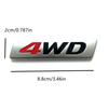 3D Metal  Emblem Four-Wheel Drive 4WD Sticker Suitable for Cars Trucks Motorcycles SUVs Hood Trunk Fender Side Door, Body Decorative Decal Accessories