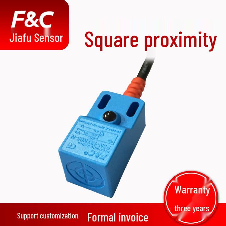F&C JiaZhun High-Performance Proximity Sensor with Clear LED Indicator M18x1, NPN NO