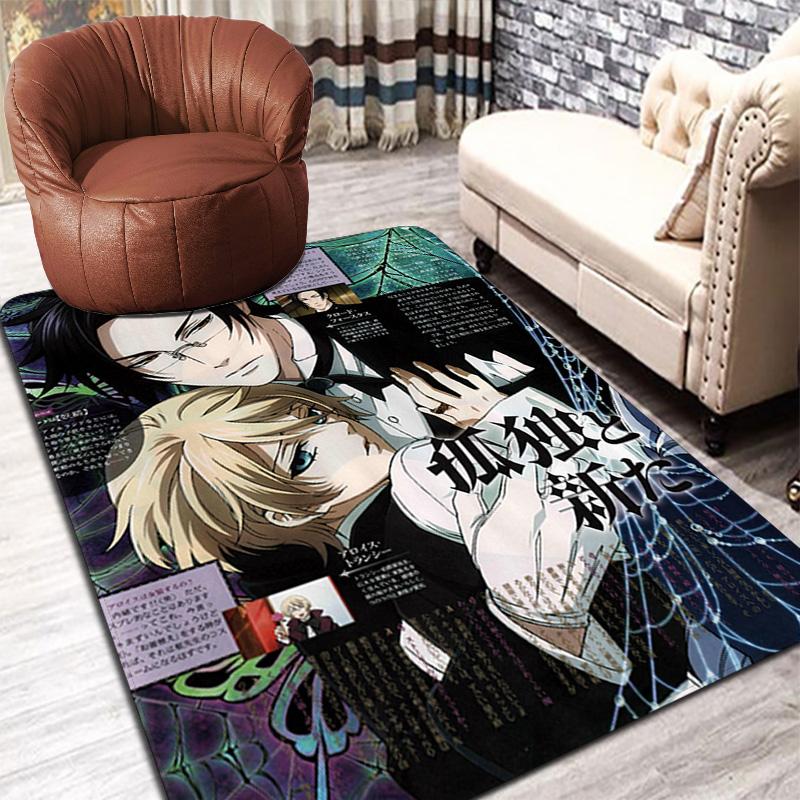 Black Butler Rug Floor Mat for Living Room or Bedroom Soft and Comfortable Carpet a Gift for Birthday and Holiday.DFF0925302