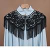 Hollow out retro tassel lace fake collar,Versatile cape,cloud shoulder cheongsam accessories decorative collar