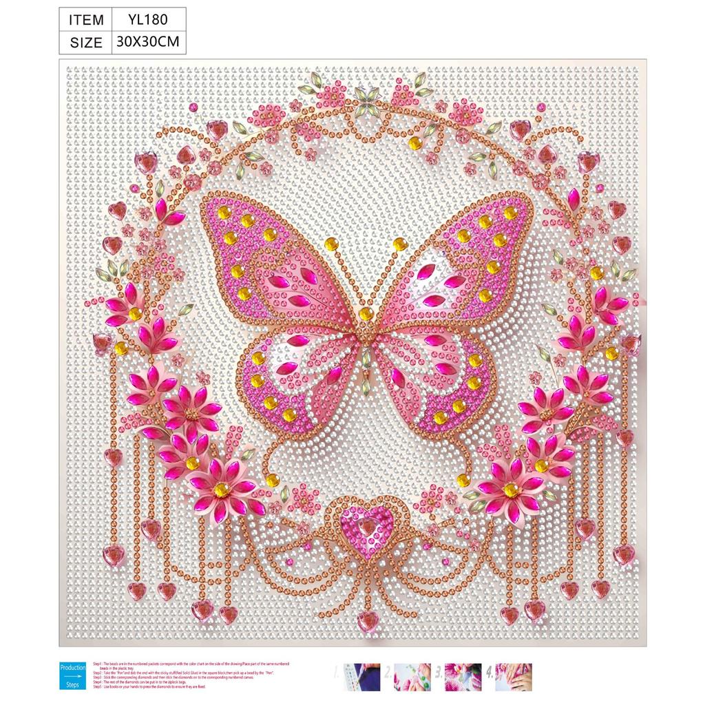 30 * 30 Special-shaped Diamond Painting Full of Diamonds Handmade Sticker Material Package, Diamond Sticker DIY Decorative Painting