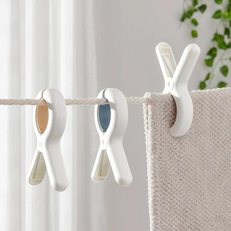 Quilt Clips 1-10Pcs Windproof Clothespins Heavy Duty Large Clothespins With Rubber Gasket Clothespins Beach Towel Curtain