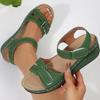 Fashion Women's Sandals 2025Summer New Wedge Sandals Outdoor Open Toe Beach Shoes Fashion Leisure Sports Sandals Women's Roman Sandalias