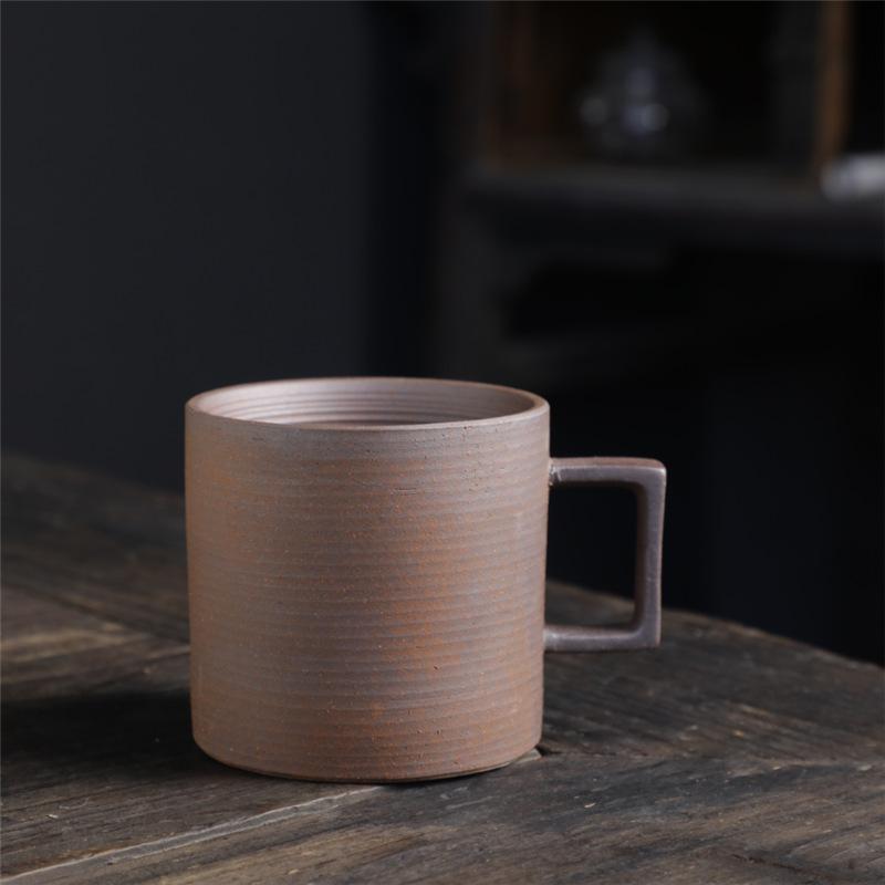 Cupa Ceramică Retro Cupă de Cafea de Capacitate Mică Ceramică Brută Cupă de Apă pentru Birou Cupă Ceramică Japoneză Simplă