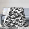 Camo Camouflage Blankets Coral Fleece Plush Summer Multi-function Super Warm Throw Blankets for Bedding Couch Rug Piece