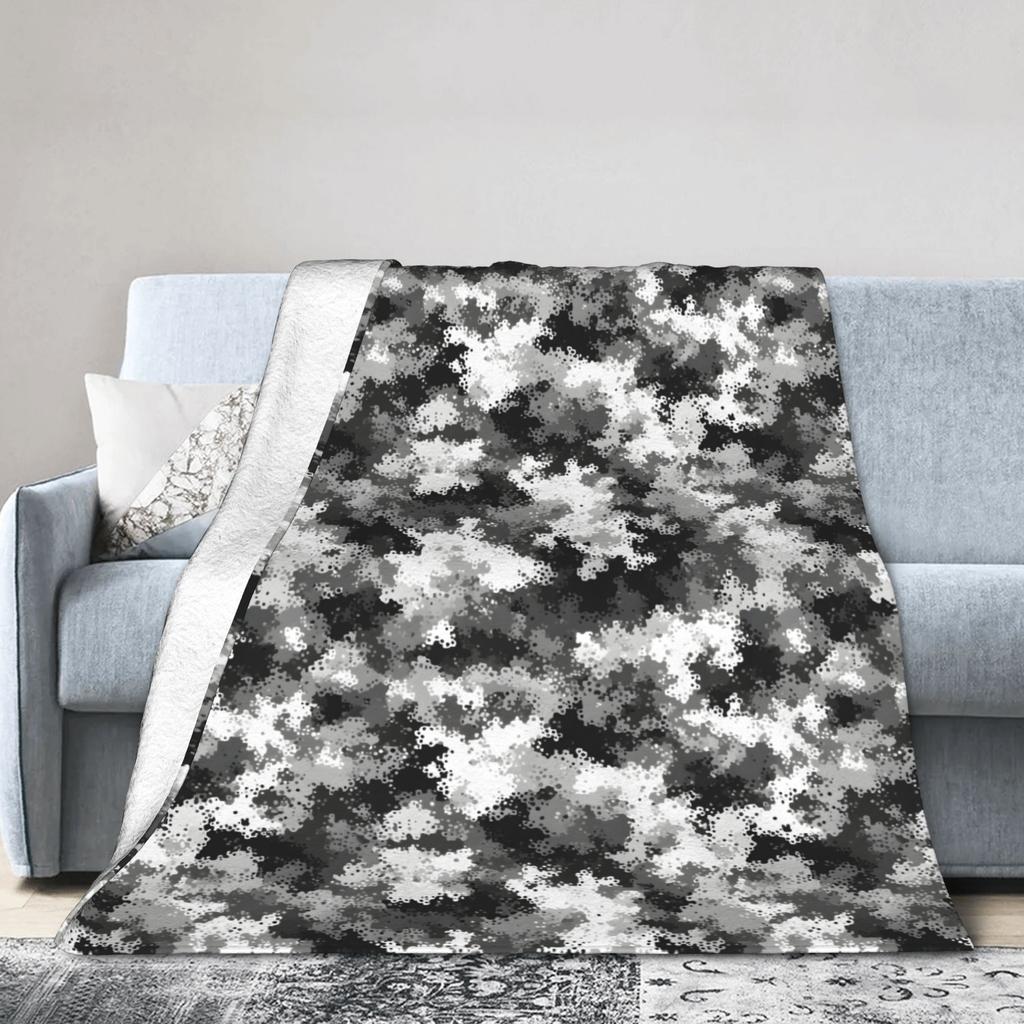 Camo Camouflage Blankets Coral Fleece Plush Summer Multi-function Super Warm Throw Blankets for Bedding Couch Rug Piece