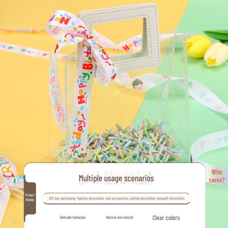 Children's Day Birthday Cake Ribbon Gift Box Tie - DIY Souvenir Ribbon