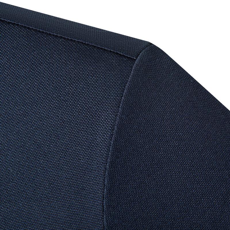 MONTAGUT Men's Antibacterial Silk Blend Long-Sleeve Polo Shirt