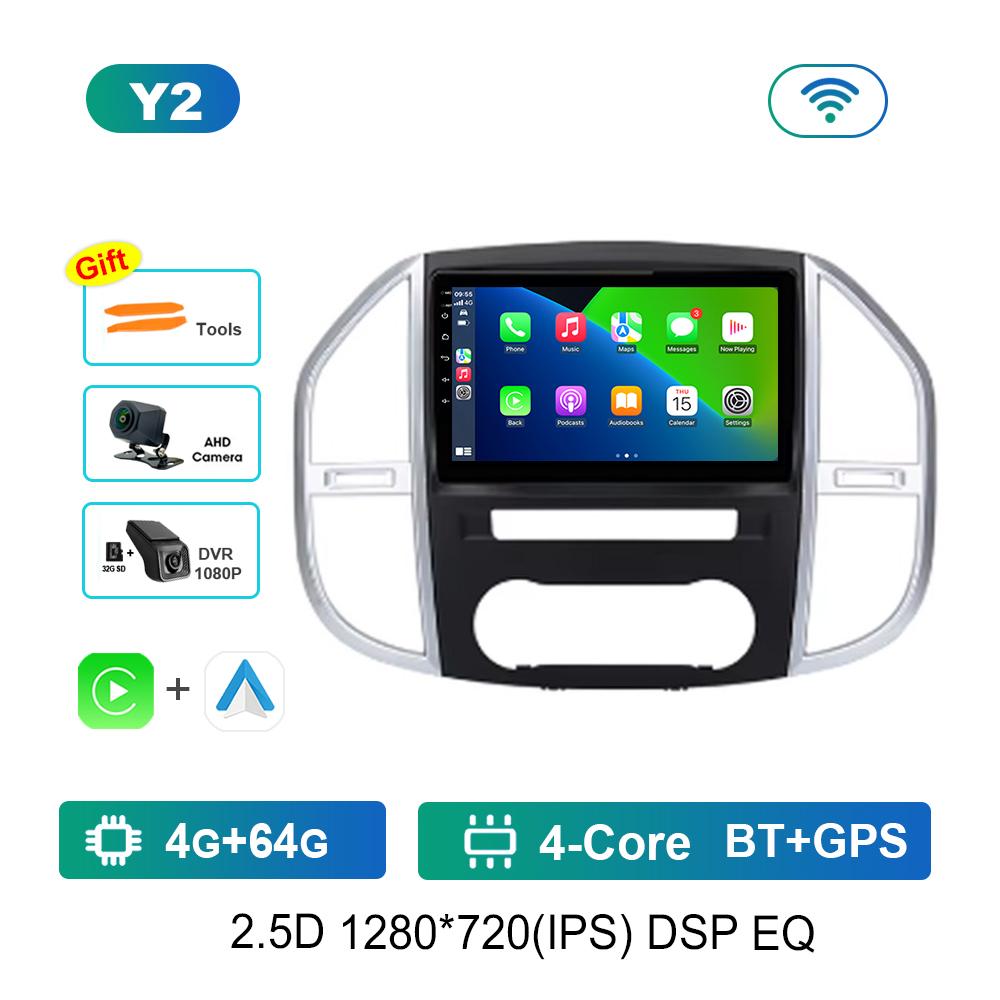10.1'' Android OS Carplay Car Radio Multimedia Player for Mercedes Benz Vito 3 2014 - 2020 GPS Navi WiFi HD Screen 4G Auto Tools