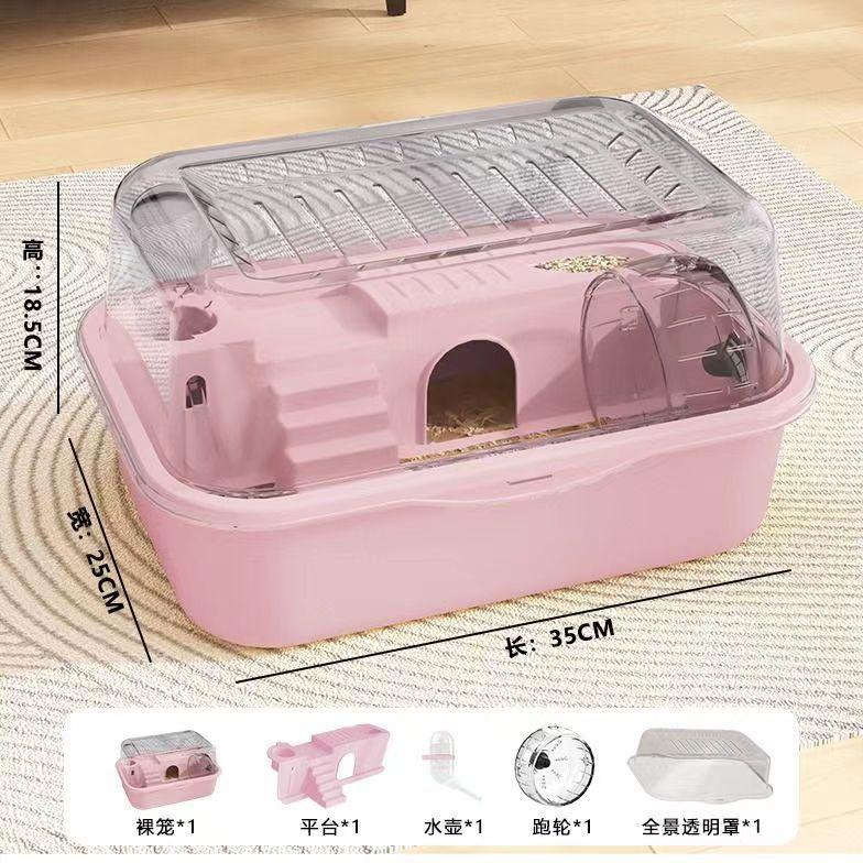 

Large Luxury Hamster Cage Acrylic Hamster House Spacious Villa for Golden Hamster Pet Supplies