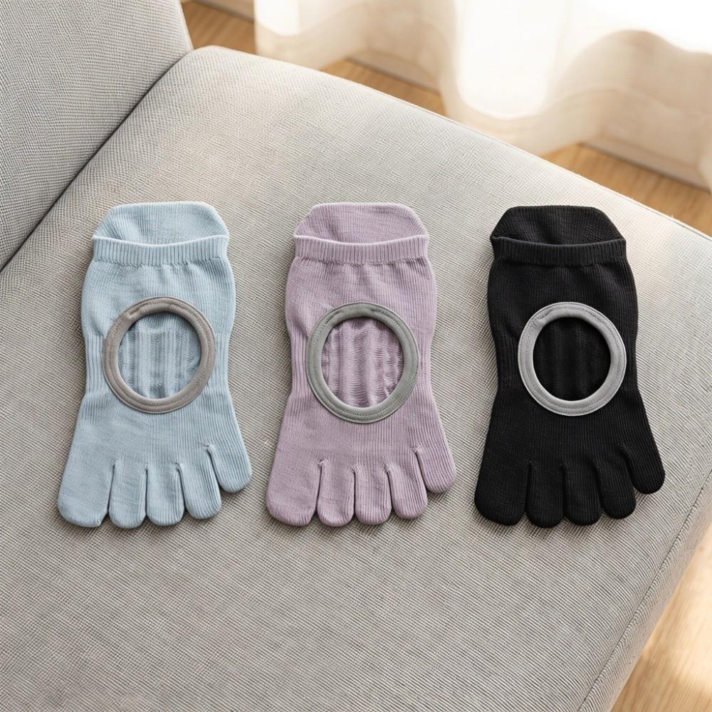 Non-Slip Five-toe Socks Cotton Floor Toe Socks Indoor Socks Women's Short Yoga Socks  Gym
