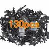 130Pcs WW2 Military Series Brick Weapons Guns Pack Parts Soldiers City SWAT Machine Accessories Gun Bulk Building Block DIY Toys