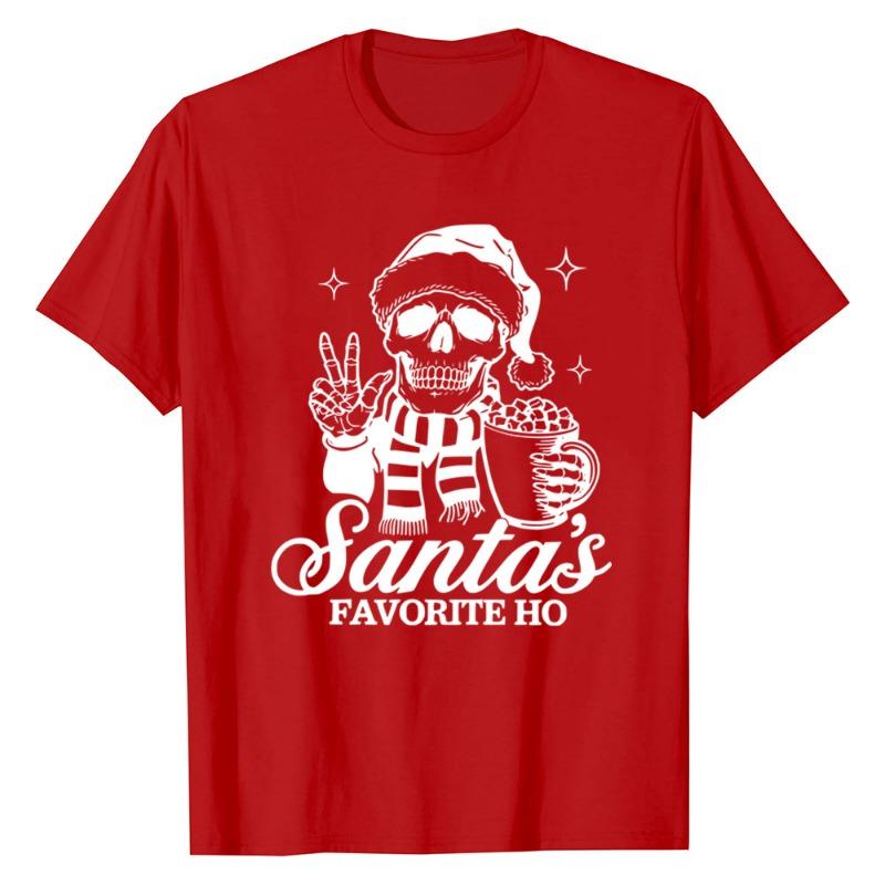 

Счастливого РИЗЗМАСА Рождественский Веселый Принт Хлопковый Пуловер Повседневный Свободный Топ Футболки Женские XXXL