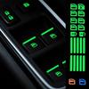 Car Window Button Luminous Sticker Car Style Glowing Sticker Window Lifter Switch Night Fluorescent Decals Car Interior Stickers