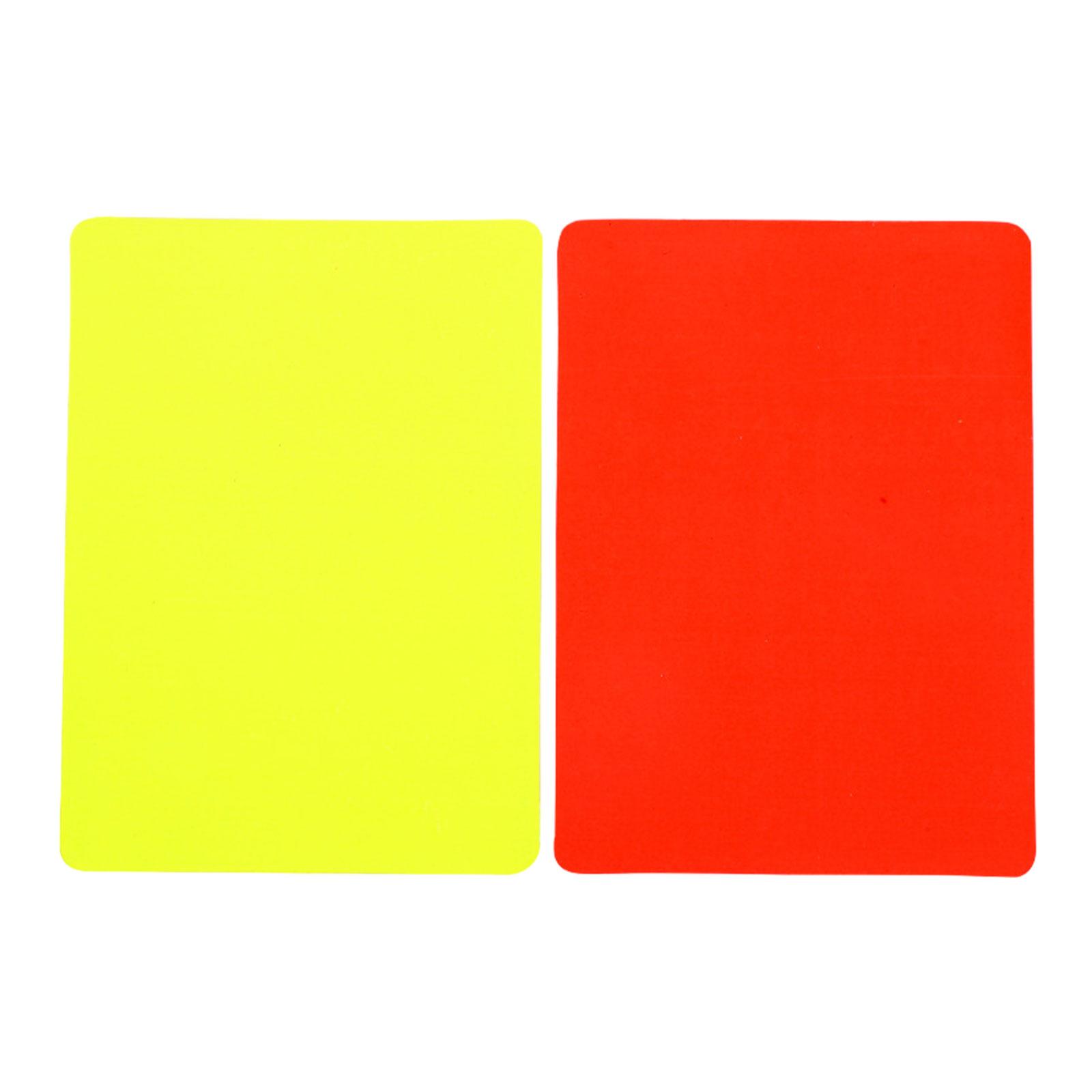 

Soccer Referee Cards, Red Card Yellow Card, PVC Football Yellow and Red Card, Referee Equipment for Playing Field, Durable