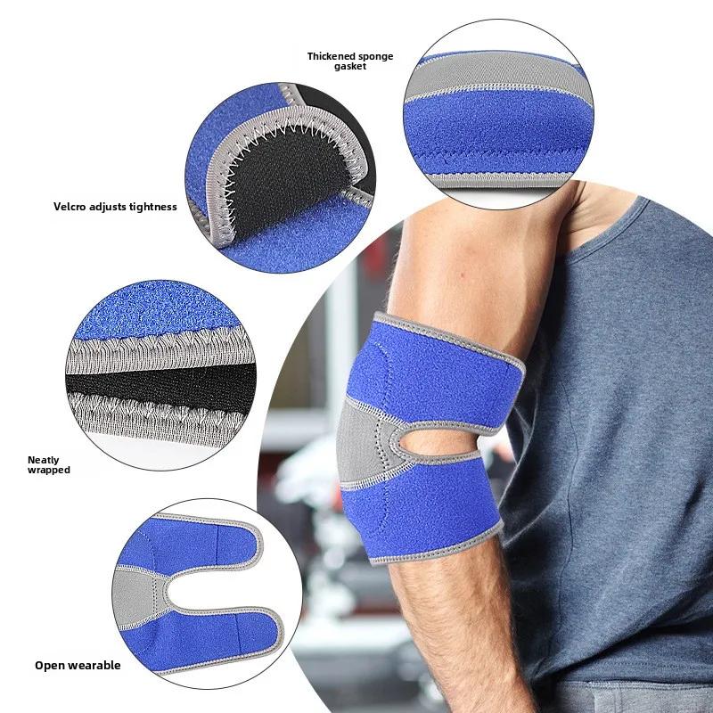 Breathable Sports Elbow Support Sleeve – Non-Slip Compression Wrap with Shock Absorption for Basketball/Tennis/Workouts