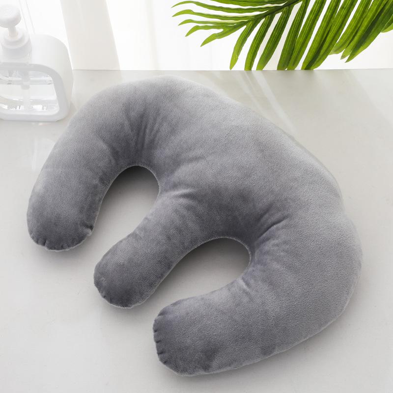 Latexový polštář ve tvaru U pro kosmetický salon: Odnímatelná, Pratelná Opěrka hlavy a Podložka na obličej pro masážní lůžko