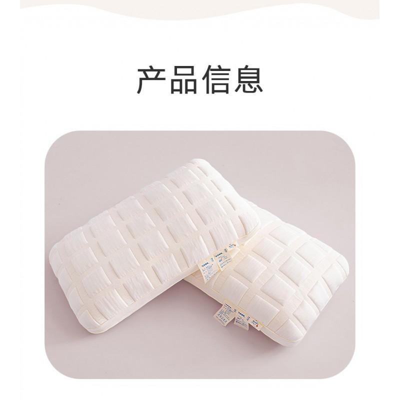 Soft High-Rebound Knit Cotton Pillow Core With Hollow Fiber Fill Hotel-Grade Comfort Adult Single Bed Use