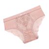 Mid Waist Sexy Lace Triangle Pantie Transparent Seamless Elastic Wide Waist Underwear Women's Triangle Panties