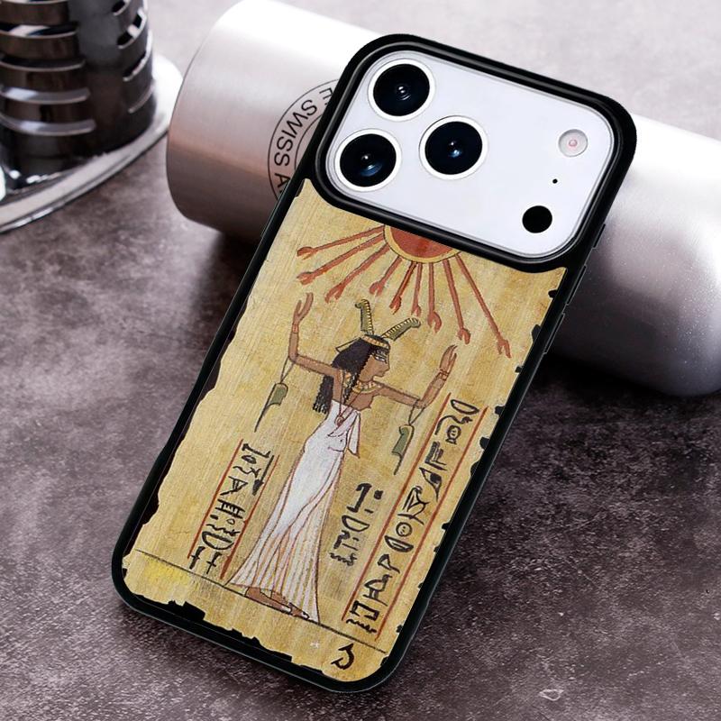 Egypt Mural Phone Case For iPhone 17 16 15 14 13 12 11 Pro Max Plus 17Air Soft Silicone Cover