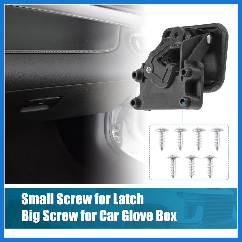 Front Glove Box Lid Latch Lock Handle Cover for Chevrolet Silverado 1500 2001-2007 Latch Catch Clip Black Auto Accessories