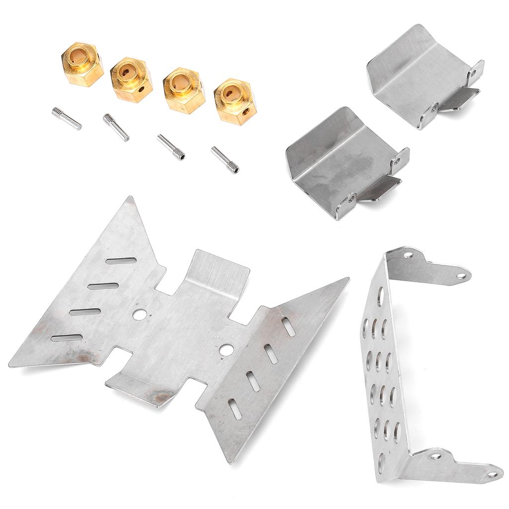 Ochranný podvozok z nehrdzavejúcej ocele s 8mm konektorom pre RC auto AXIAL SCX10 III AXI03007