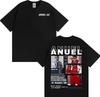 Rapper Anuel AA Rhlm 2 Album Tour Tshirts 2026 Spring Summer Fashion Hip Hop Luxury Casual Vintage Short Sleeve Top Unisex