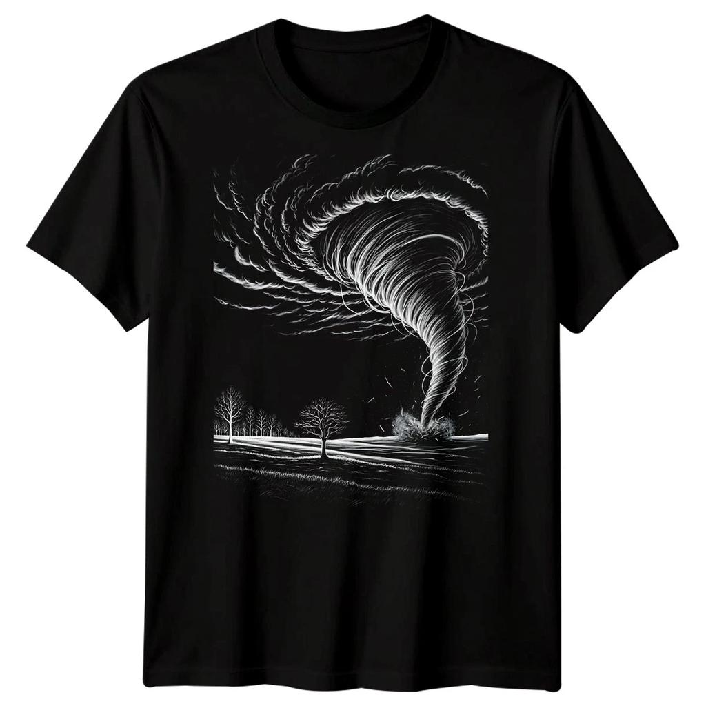 Tornado Natural Disaster Mens T-Shirt Storm Weather Graphic