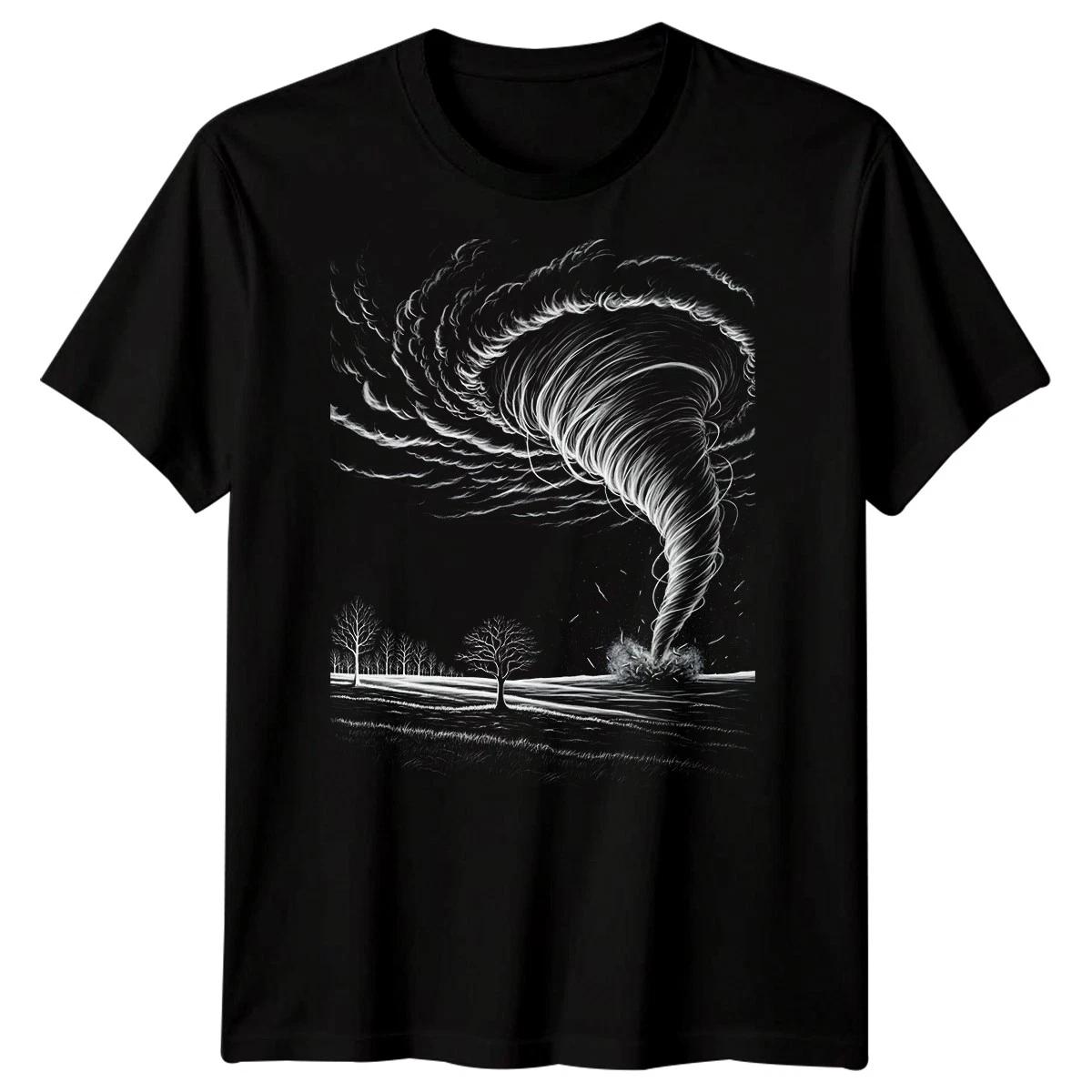 

Tornado Natural Disaster Mens T-Shirt Storm Weather Graphic M