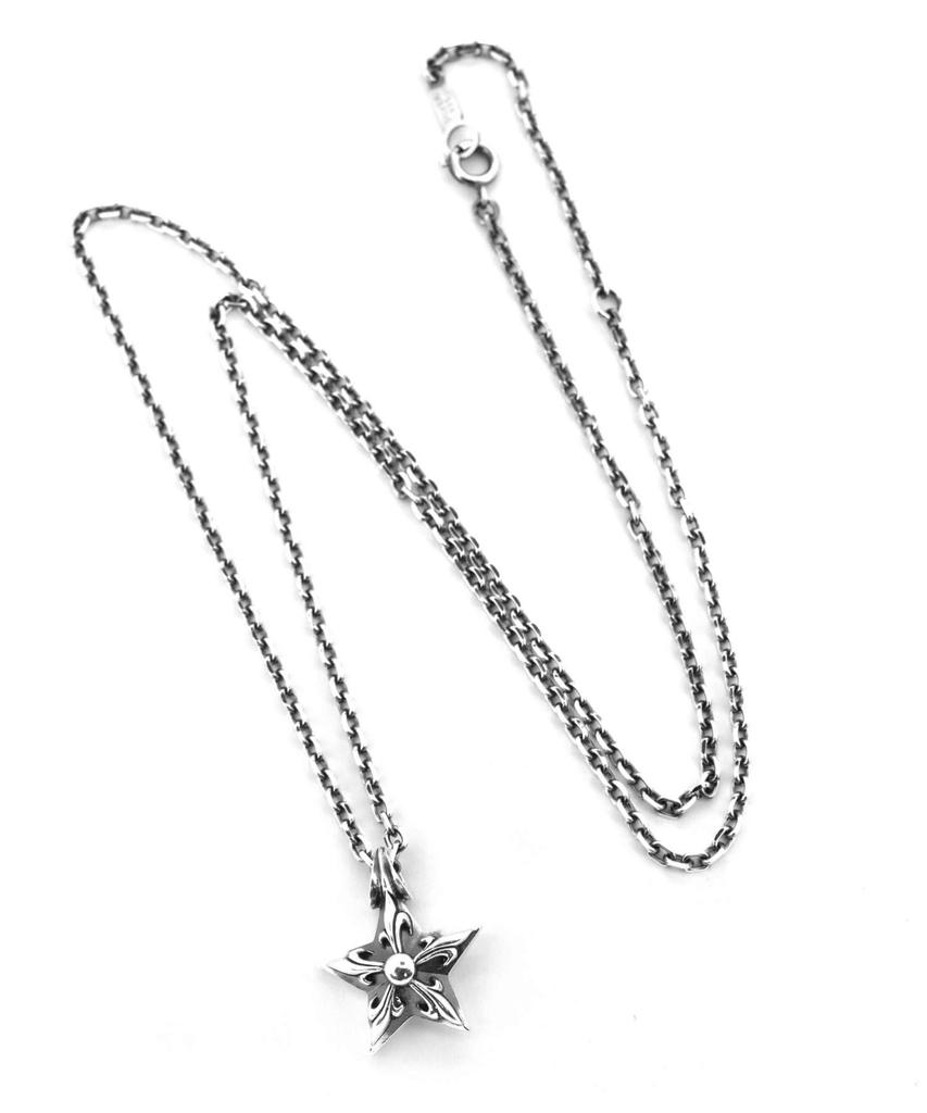 Lionheart HOWL Gothic Star Necklace, 925 Sterling Silver, 50cm