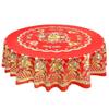 Luxury Waterproof PVC Tablecloth: Oilproof, Anti-scald, Wash-free Round Design for Hotels and Homes