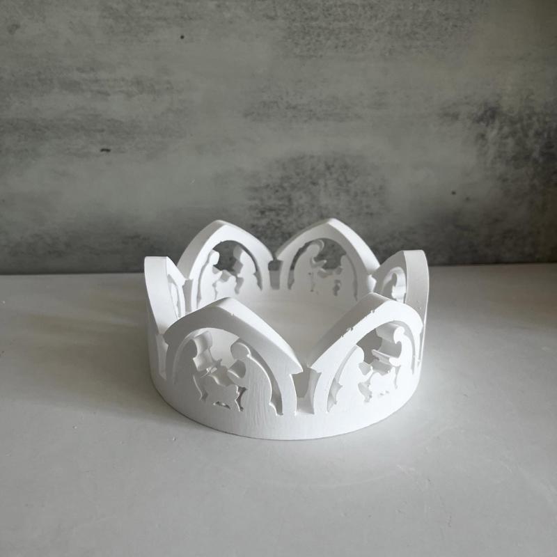 Kerzenständer Silikonform Kerzenbasisform Leicht zu entformen Hohlkerzenhalterform Ornament Heimdekorationen Form