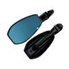 1 Pair Aluminum Zinc Zinc Alloy Motorcycle Rear View Mirror Blue Glass Handlebar Mirrors  Scooters