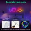 RGBIC Neon LED Strip Light 5V USB Bluetooth Music Sync Flexible Waterproof Lighting Tape for Gaming Desk Room Wall Decoration