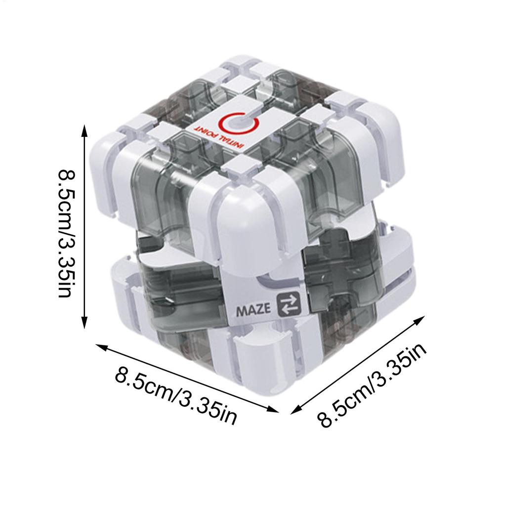 3D Maze Cube Puzzle - Brain Training & Sensory Fidget Toy for Kids & Adults - Birthday Party Favor, Stocking Stuffers