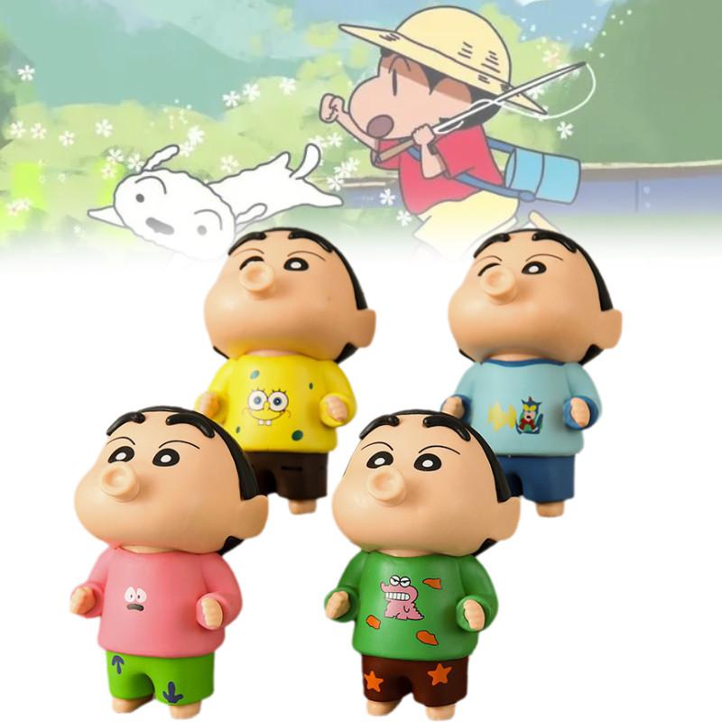 Entzückende PVC Shin-chan Figur Sammlerstück Niedlicher Cartoon-Charakter Ausstellungsstück Set
