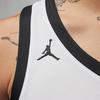 Jordan SS24 Dri-Fit V-Neck Pullover Logo Print Straight-Cut Sleeveless Basketball Jersey Men Jersey Team-White HF0523-106