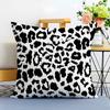 Pattern Trendy Leopard Print Texture Cushion Cover Washable Linen Pillowcase Soft For Sofa Bed Cozy Home Room Decor
