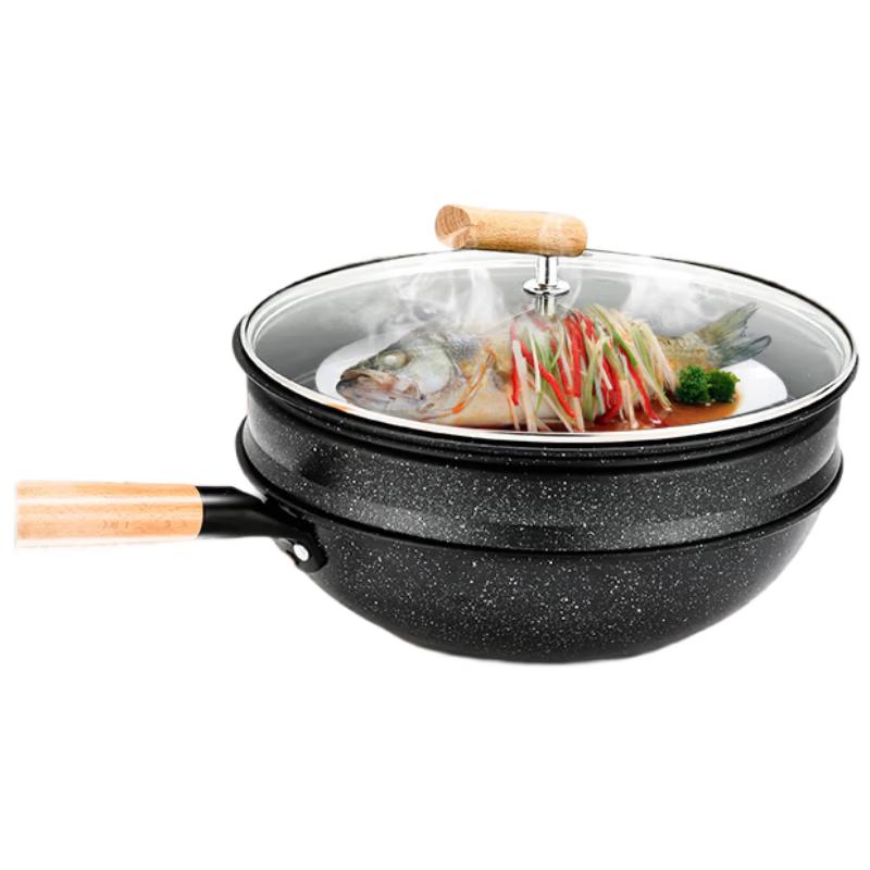 Haolaibao Obsidian Maifan Stone Non-stick Wok