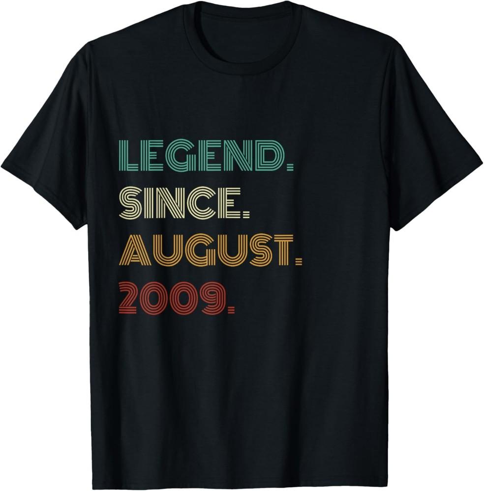 

13 Years Old Legend Since August 2009 13th Birthday T-Shirt Unisex T-Shirt XL