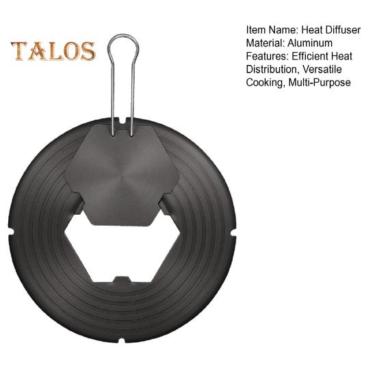 Gas Stove Heat Diffuser with Removable Handles Anti-Scald Handle Even Heat Distribution Multi-Purpose Flame Guard for Stewing Frying Camping Reducer