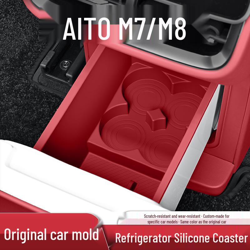 AITO M9/M8/M7 Refrigerator Silicone Mat Cup Holder Organizer Tray