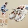 New dad shoes for women, spring student sports running casual shoes with heightened thick soles