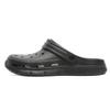 Hole Shoes Men's Solid Color Simple Thick-soled Non-slip Couple Beach Cool Slippers Heightened Deodorant Eva Slippers