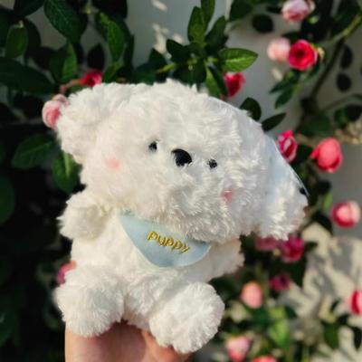 Cute Scarf Puppy Eight-inch Doll Children's Doll Grab Machine Plush Toy Rag Doll Birthday Gift