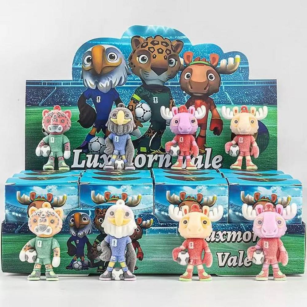 2026 FIFA North American World Cup Mascot Character Doll Random Box 12p Keychain Bag Keyring Soccer Souvenir - Keychain